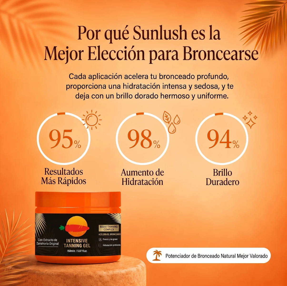 Gel bronceador intensivo GlowVera